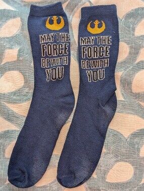 Men's Navy Star Wars 'May The Force Be With You' Socks